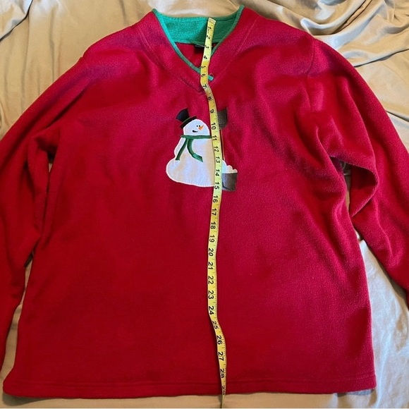 Bobbie Brooks Snowman fleece XL - Picture 5 of 7